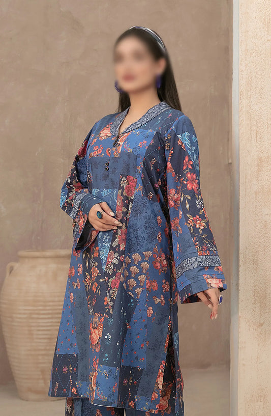 Malia - Stitched Digital Printed 2pcs Collection 2024 - D-9466