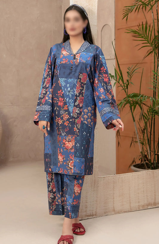 Malia - Stitched Digital Printed 2pcs Collection 2024 - D-9466