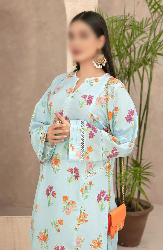 Malia - Stitched Digital Printed 2pcs Collection 2024 - D-9468