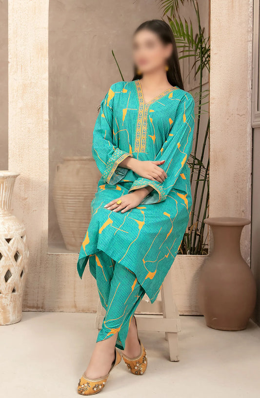 Malia - Stitched Digital Printed 2pcs Collection 2024 - D-9470