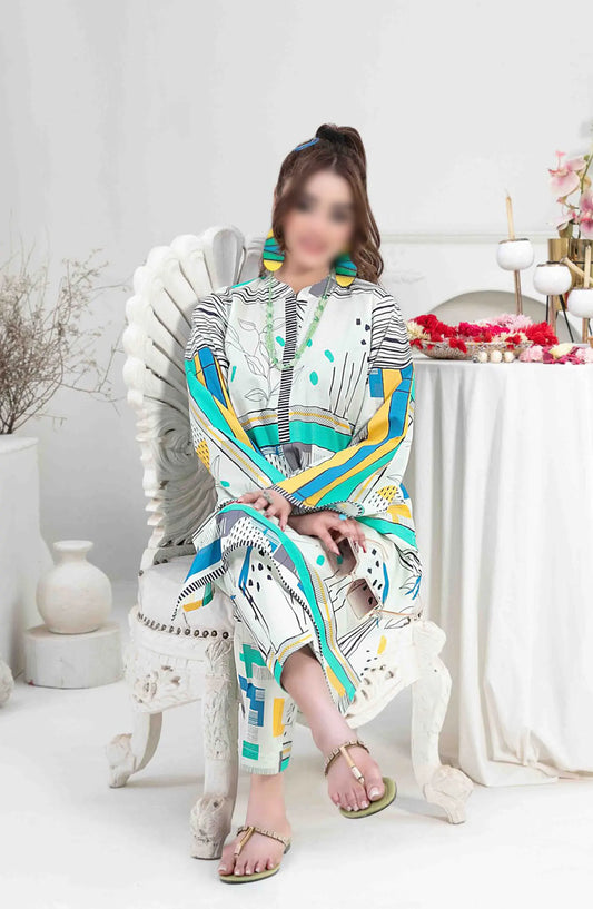 Paniz Vol II - Stitched Digital Printed 2pcs Collection 2024 - D 9502