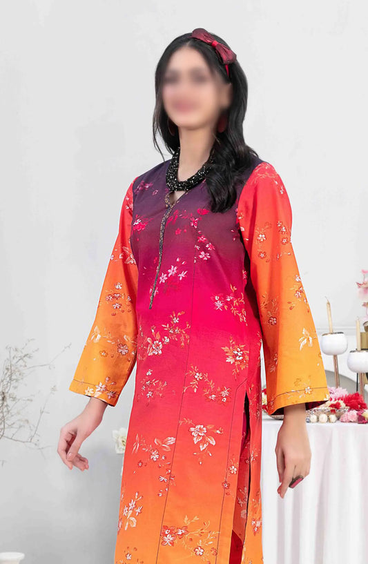 Paniz Vol II - Stitched Digital Printed 2pcs Collection 2024 - D 9504