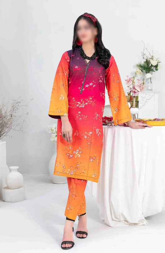 Paniz Vol II - Stitched Digital Printed 2pcs Collection 2024 - D 9504