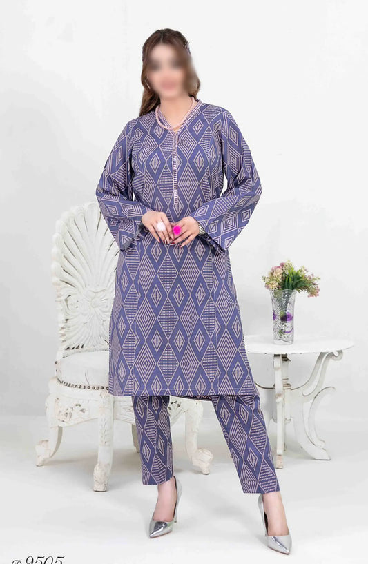 Paniz Vol II - Stitched Digital Printed 2pcs Collection 2024 - D 9505