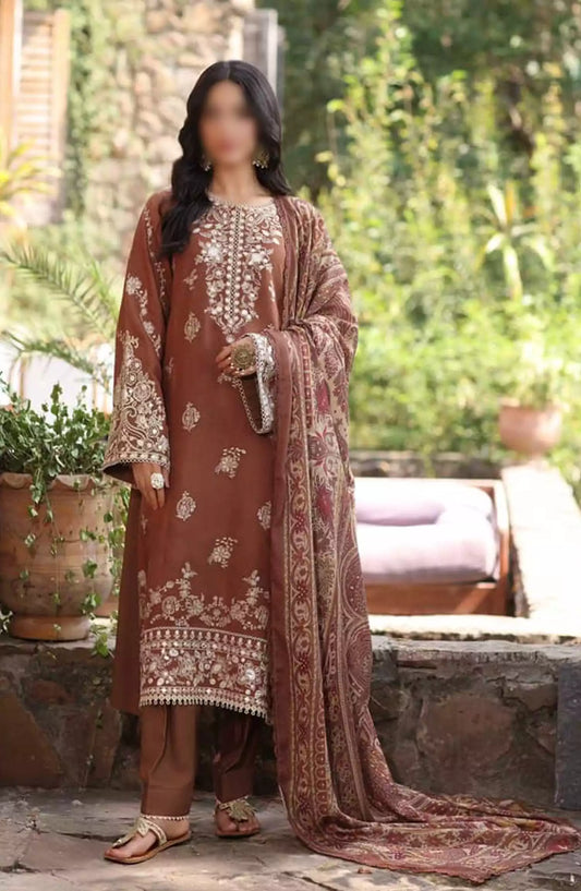Noor Suzaanikari Winter Shawl Collection By Saadia Asad - D-9 DOON