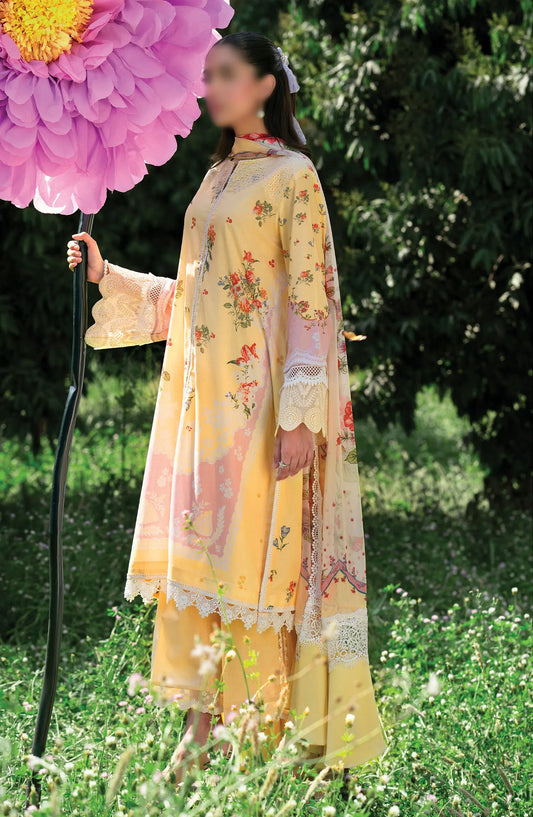 Sardinia Cocktail Unstitched Summer Prints Edit 2024 - D 03 Daisy