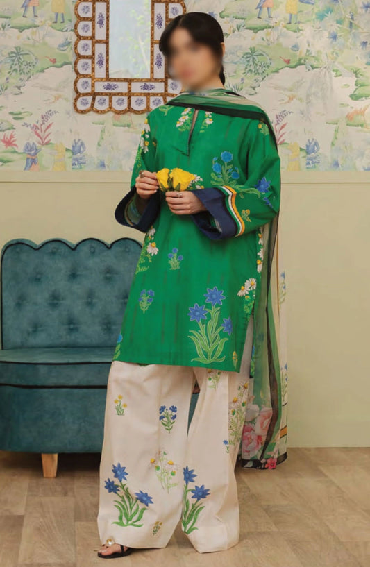 Coco Prints By ZaraShahjahan - D 10 CHERIMOYA