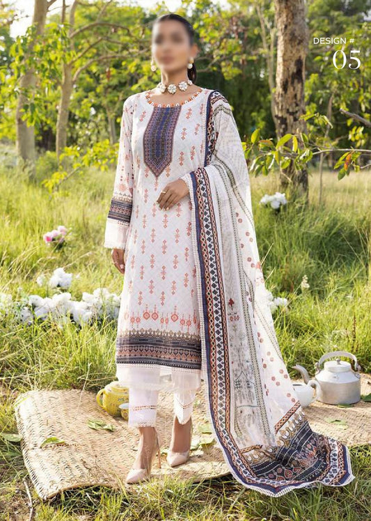 Design 05 ANUM DIGITAL PRINTED LAWN  Collection Vol 03