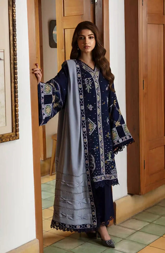 Rosalee - Winter Unstitched 2024 By Republic Womenswear-D1 (Zira)