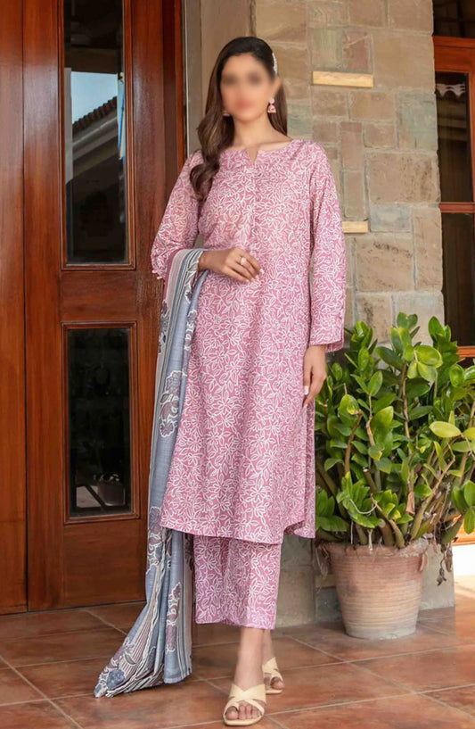 Cora Stitched Digital Printed Swiss 3pcs Collection 2024 - D 2105