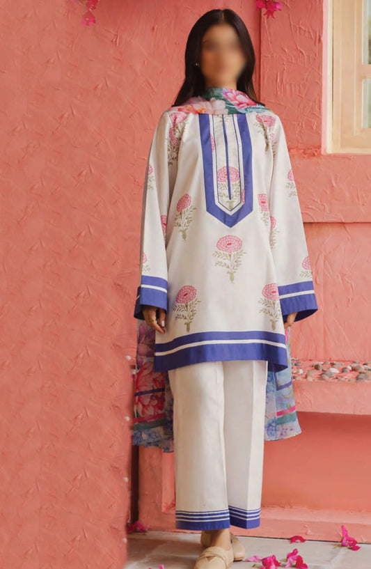 Coco Prints By ZaraShahjahan - D 05 MELON BLUSH