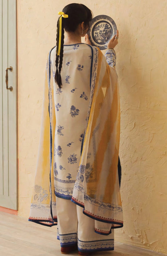 Coco Prints By ZaraShahjahan - D 06 MANGO PUNCH