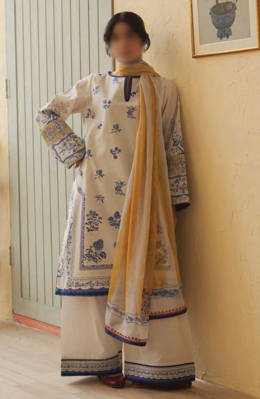 Coco Prints By ZaraShahjahan - D 06 MANGO PUNCH