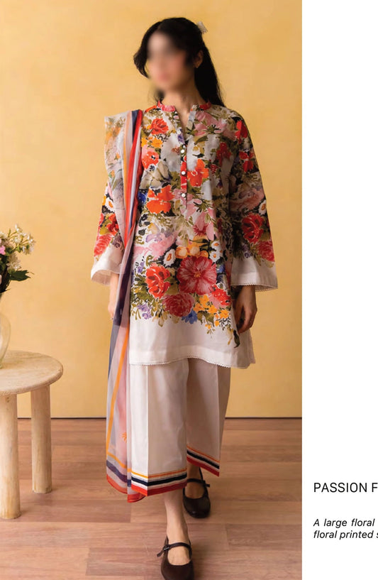 Coco Prints By ZaraShahjahan - D 07 PASSION FRUIT