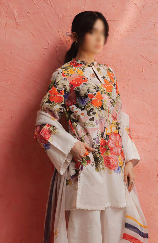 Coco Prints By ZaraShahjahan - D 07 PASSION FRUIT