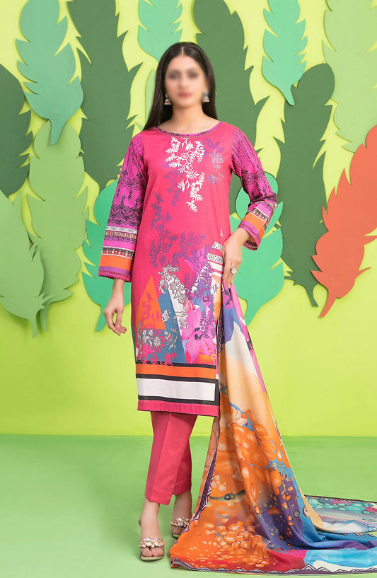 Sayfa - Stitched Digital Printed Lawn 3pcs Collection 2024 - D 7174