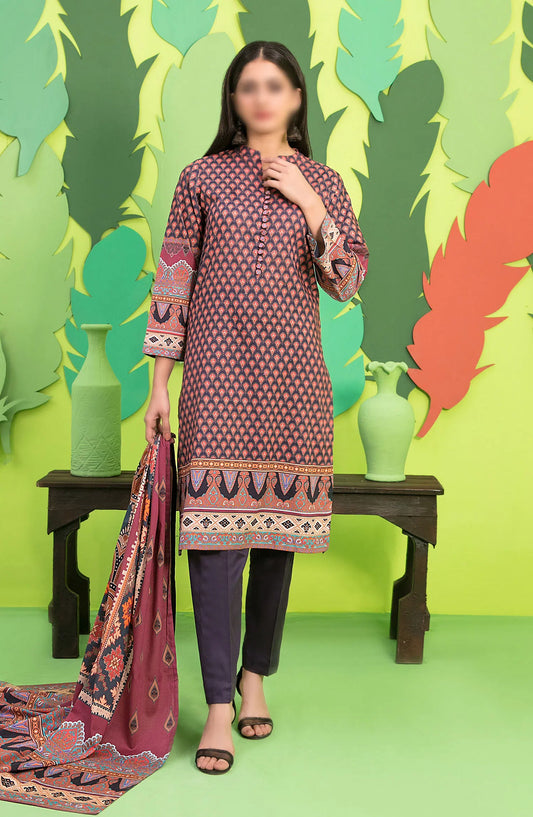 Sayfa - Stitched Digital Printed Lawn 3pcs Collection 2024 - D 7175