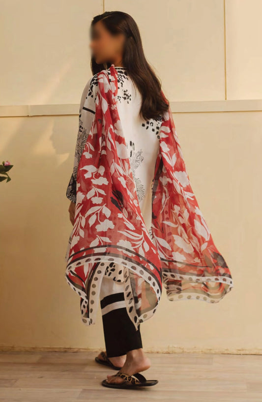 Coco Prints By ZaraShahjahan - D 08 PLUM