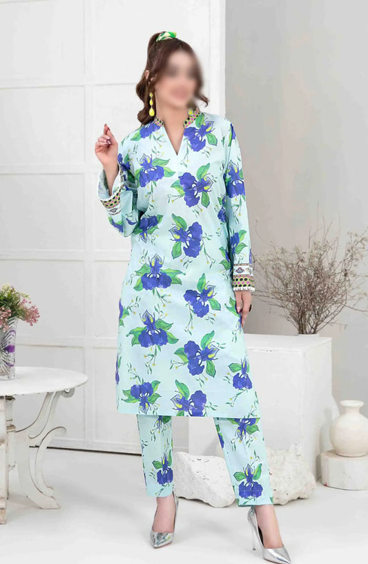 Paniz Vol 1 Stitched Digital Printed 2pcs Collection 2024 - D 9498