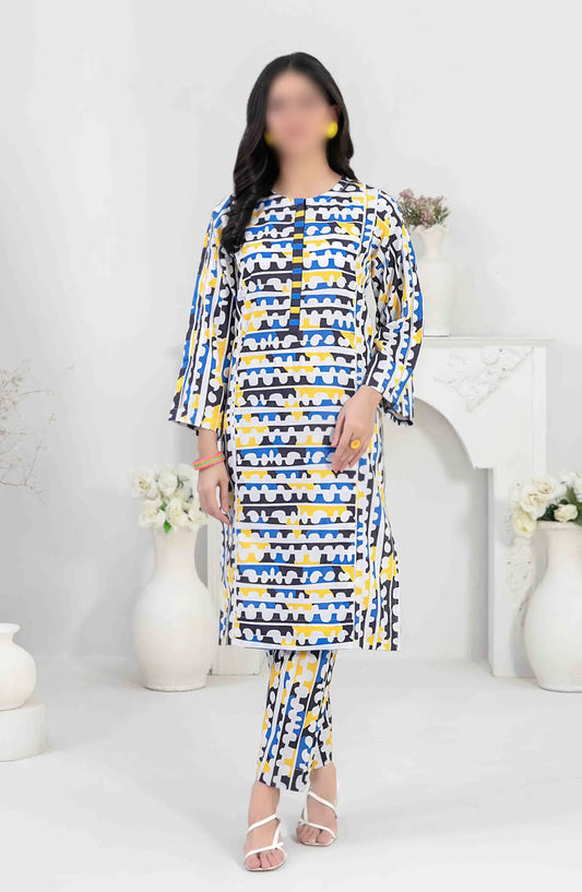 Paniz Vol 1 Stitched Digital Printed 2pcs Collection 2024 - D 9500