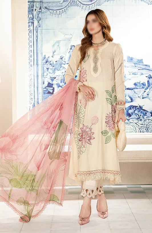 Maria B Unstitched M Prints Eid Edit Vol 02 - Design 01 A