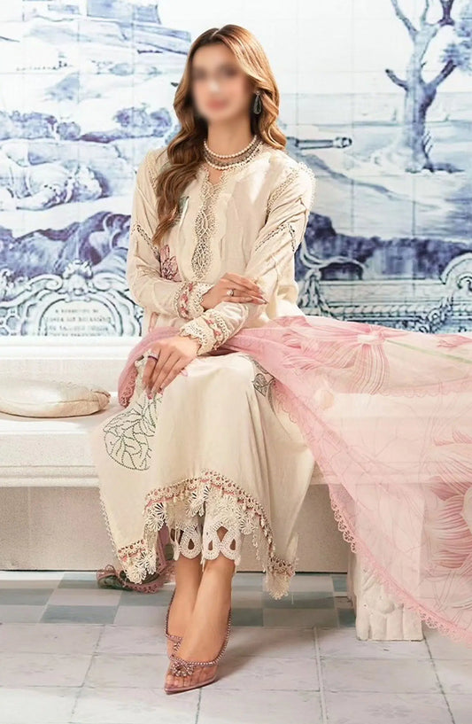Maria B Unstitched M Prints Eid Edit Vol 02 - Design 01 A