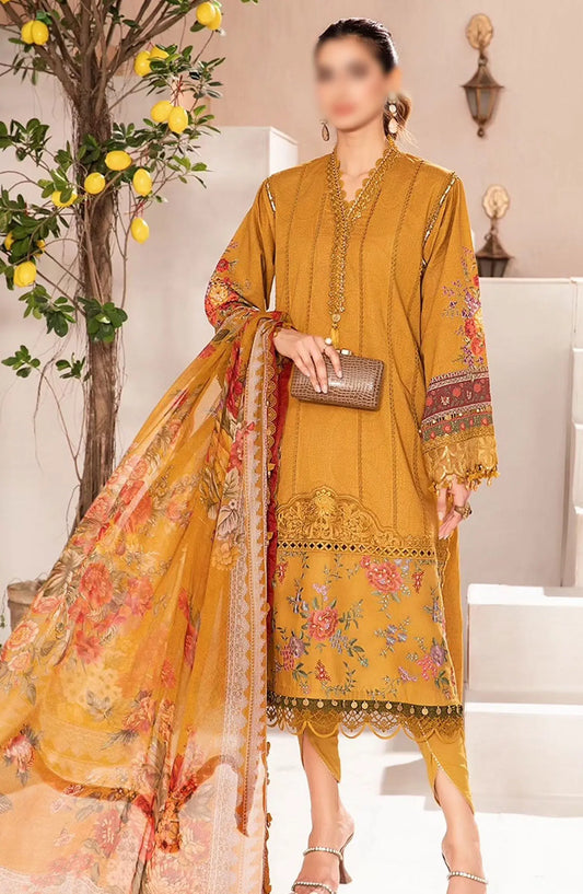 Maria B Unstitched M Prints Eid Edit Vol 02 - Design 02 A