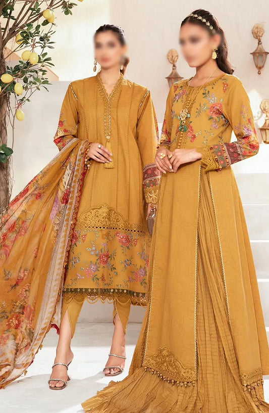 Maria B Unstitched M Prints Eid Edit Vol 02 - Design 02 A