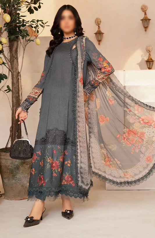 Maria B Unstitched M Prints Eid Edit Vol 02 - Design 02 B