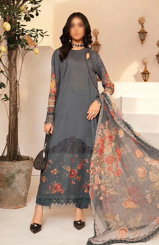 Maria B Unstitched M Prints Eid Edit Vol 02 - Design 02 B