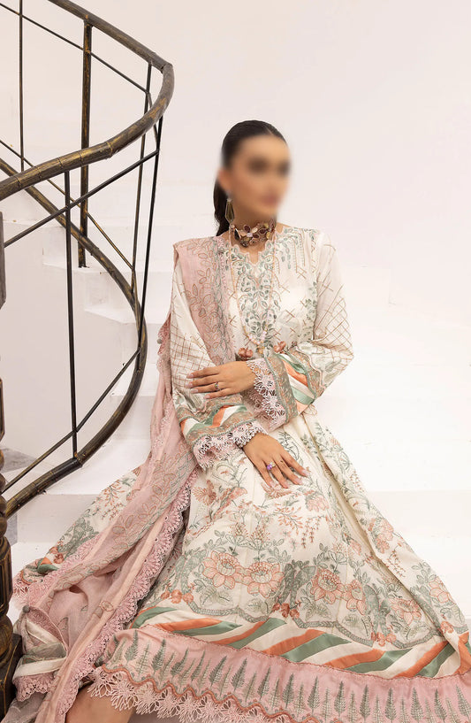 Minha Luxury Lawn Collection 2024 - D 02 B SHANAYA