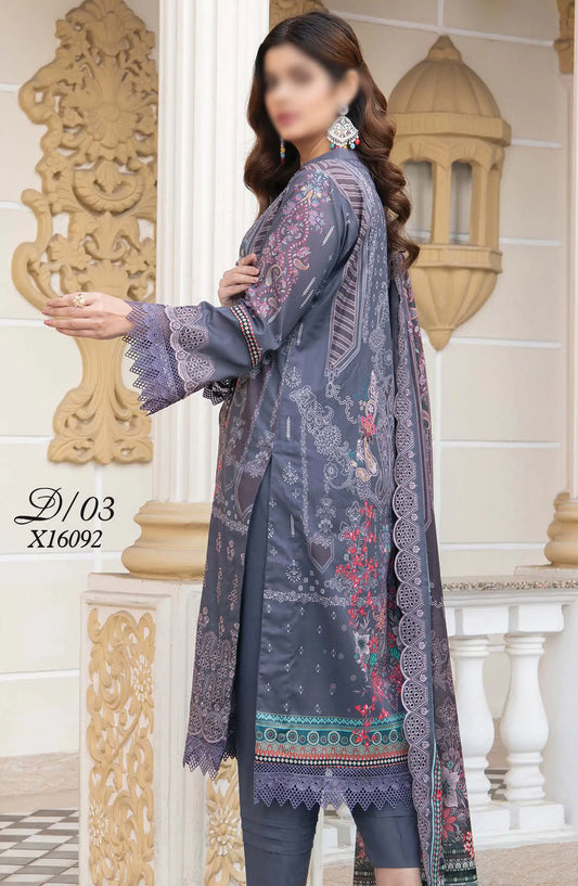 Mashaal Exclusive Digital Embroidered Collection 2024 - D-03