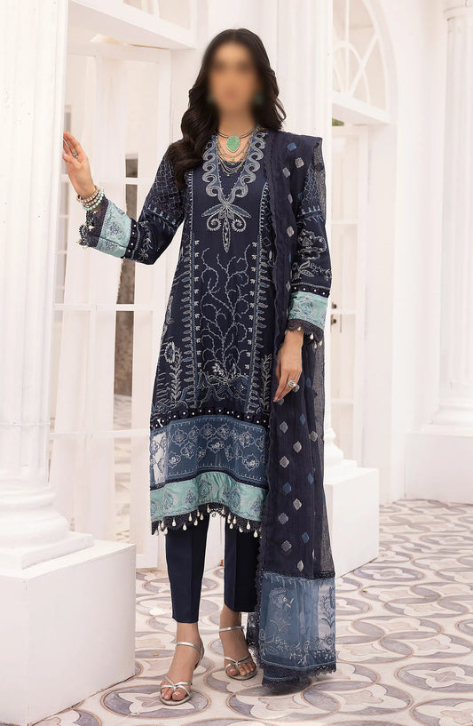 Minha Luxury Lawn Collection 2024 - D 03 A CAELIA