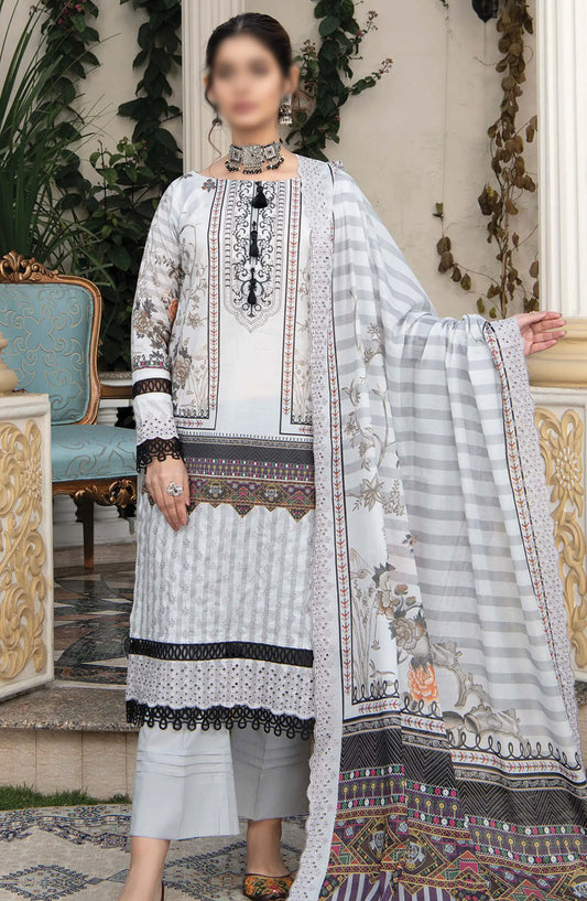 Mashaal Exclusive Digital Embroidered Collection 2024 - D-04