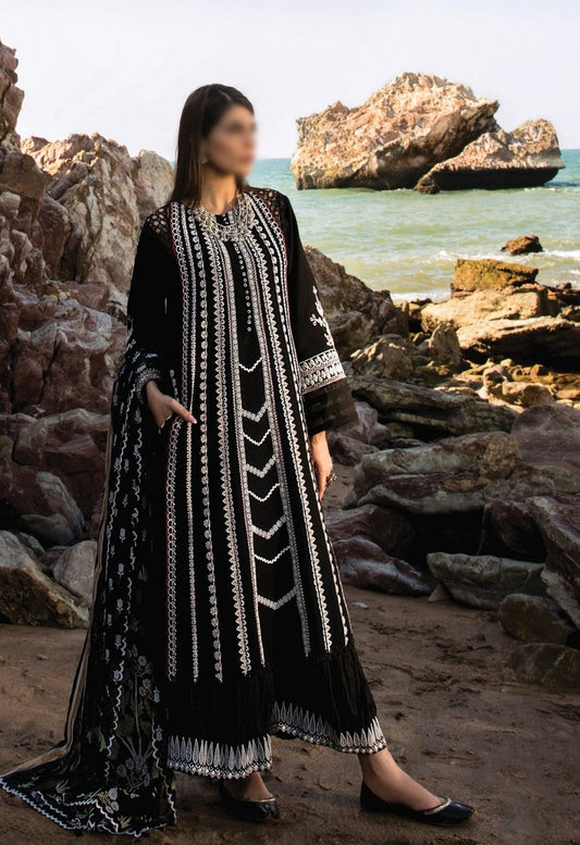 D 04 B (Marori Dreams) Crimson Unstitched Lawn 2023