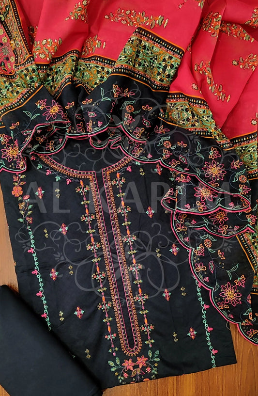 Bin Saeed Unstitched Embroidered Lawn Collection 2024 - D 04