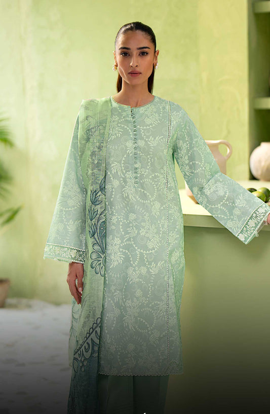 Seran Embroidered Lawn Unstitched 3 Piece - D-04 Lagune - SE25AL - Summer Collection