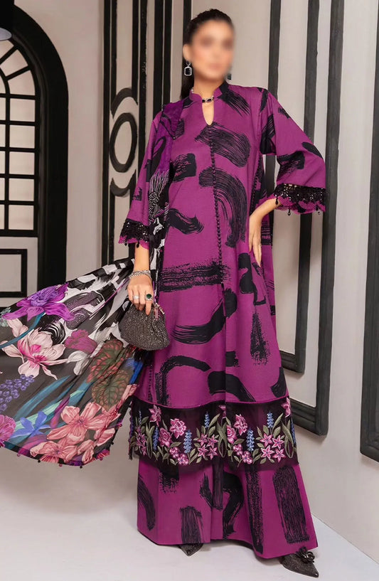 Maria B Unstitched M Prints Eid Edit Vol 02 - Design 05 B