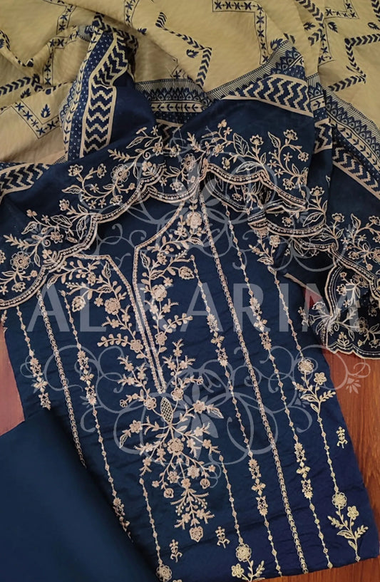 Bin Saeed Unstitched Embroidered Lawn Collection 2024 - D 05