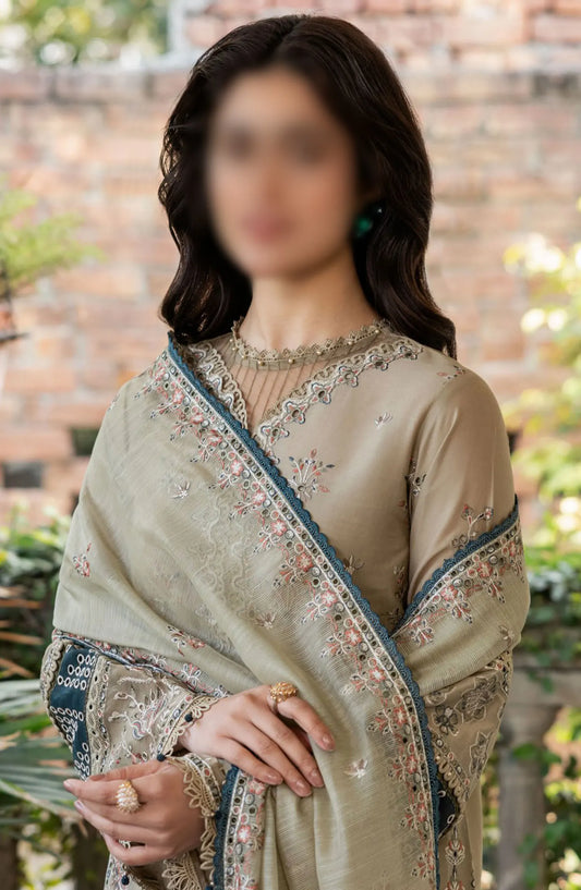 Farasha Bahaar Embroidered Lawn Collection - D 05 Whimsical Sage