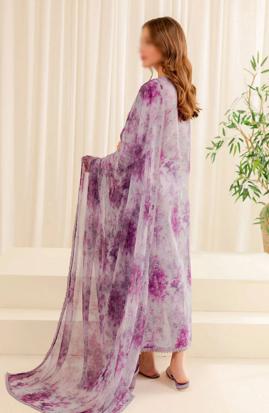 Farasha Printed Essentials Summer Collection 2024 - D 05 Winesome Glory