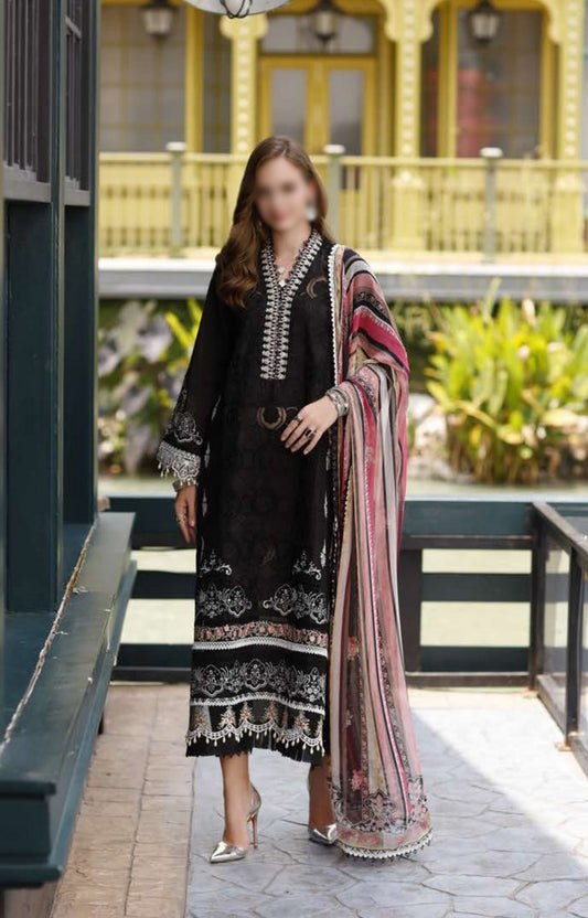 D 06 FIYA Noor Eid Handwork Schiffli Laserkari