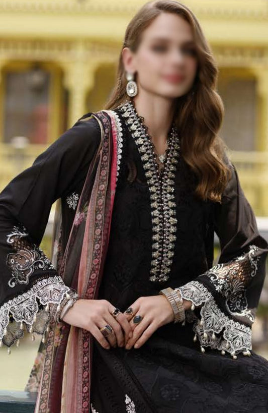 D 06 FIYA Noor Eid Handwork Schiffli Laserkari