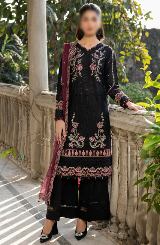 Farasha Bahaar Embroidered Lawn Collection - D 06 Twilight Bloom