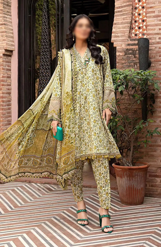 Maria B Unstitched M Prints Eid Edit Vol 02 - Design 07 A