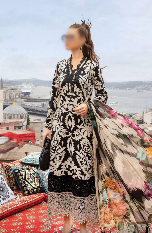 Maria B Unstitched M.Prints Fall Edit 2024 - D 07 B