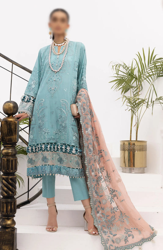 Minha Luxury Lawn Collection 2024 - D 08 A EVELIYA