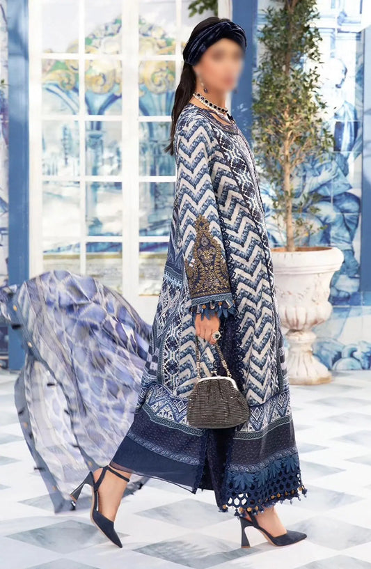 Maria B Unstitched M Prints Eid Edit Vol 02 - Design 08 B