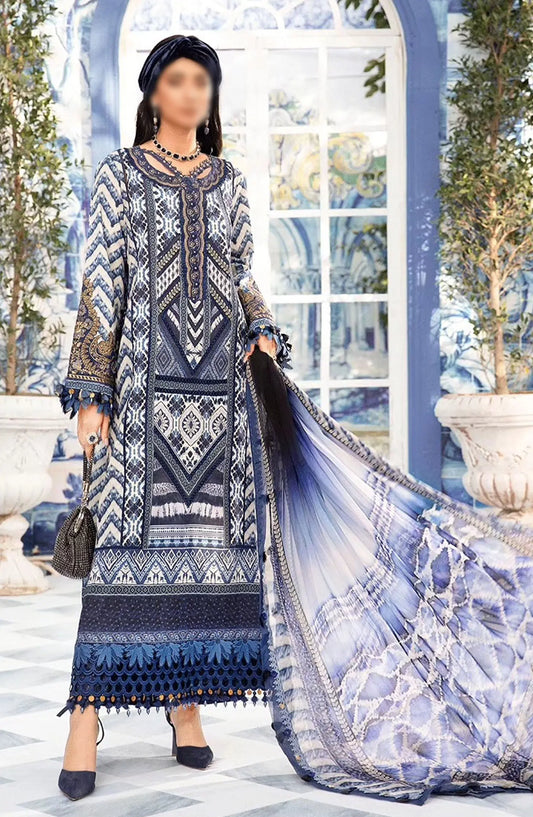 Maria B Unstitched M Prints Eid Edit Vol 02 - Design 08 B