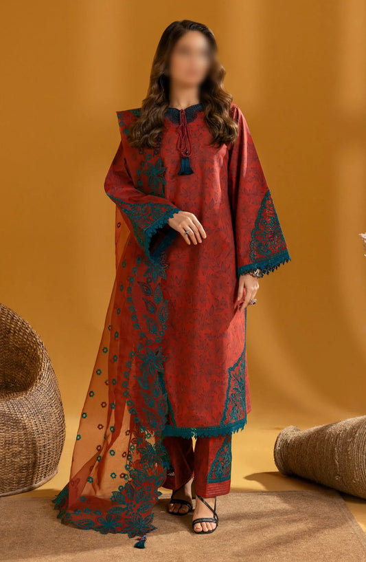 Alizeh Maahi Embroidered Print Lawn Collection 2024 - D 08 MIRA
